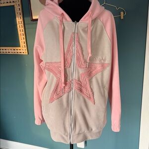 Aelfric Eden Pastel Pink Hoodie with Branded Tag